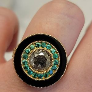 ❌SOLD❌YELLOW GOLD DIAMOND RING💍